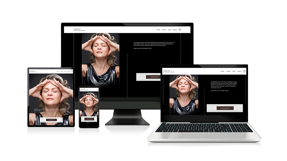 Mockup der Website apkalna.com