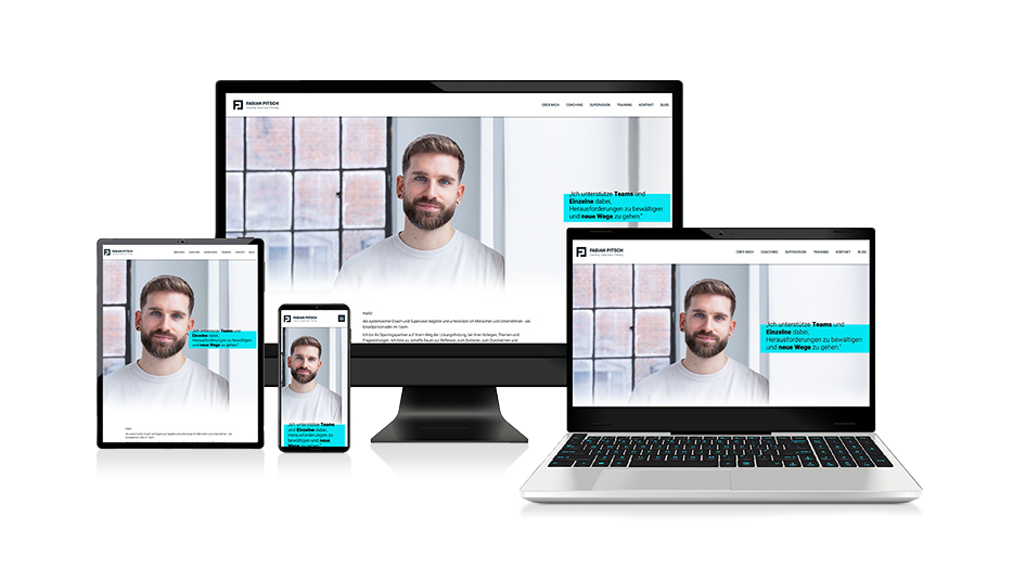 Mockup der Website fabianpitsch.de